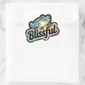 Blissful Frog Sticker - Schattigee en grappige kik (Tas)