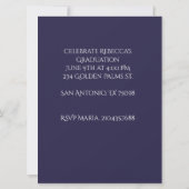 Blissful Graduation Invitation Card (Achterkant)