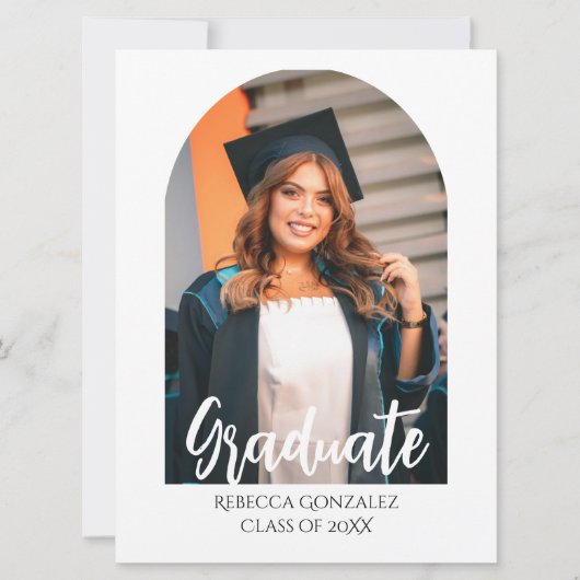 Blissful Graduation Invitation Card (Voorkant)