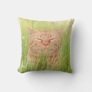 Blissful Happy Cat Kussen