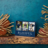 Blissful Kerstmis 3 Foto Collage Fotoplaat (Zijkant)