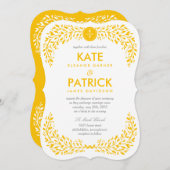 Blissful Laurel EDITABLE COLOR Weddenschap Kaart (Voorkant / Achterkant)