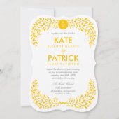 Blissful Laurel EDITABLE COLOR Weddenschap Kaart (Voorkant)