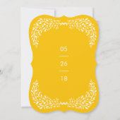 Blissful Laurel EDITABLE COLOR Weddenschap Kaart (Achterkant)