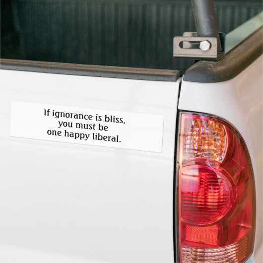 Blissful Liberal Bumpersticker (Op Truck)