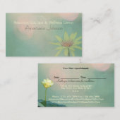 Blissful Lotus Serene Spa Wellness Appointment Afsprakenkaartje (Voorkant / Achterkant)