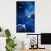 Blissful Space Poster (Thuiskantoor)