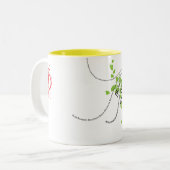 Blissful Tweekleurige Koffiemok (Voorkant links)