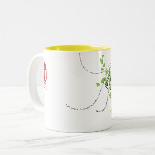 Blissful Tweekleurige Koffiemok (Voorkant links)