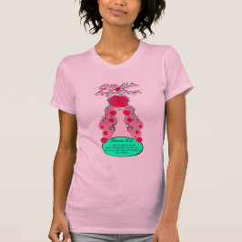 Blissfully Blessed and Blossoming - Blushing Rose T-shirt