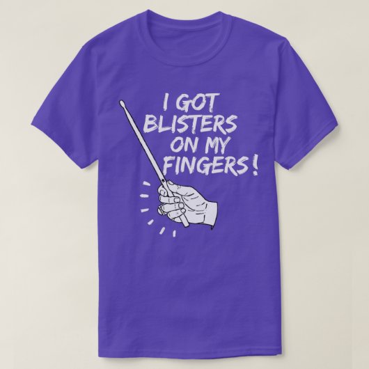 Blisters op mijn vingers t-shirt (Design voorkant)
