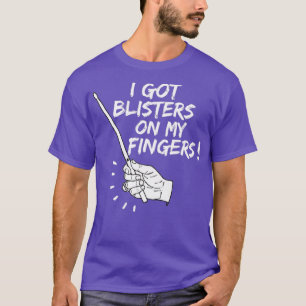 Blisters op mijn vingers t-shirt