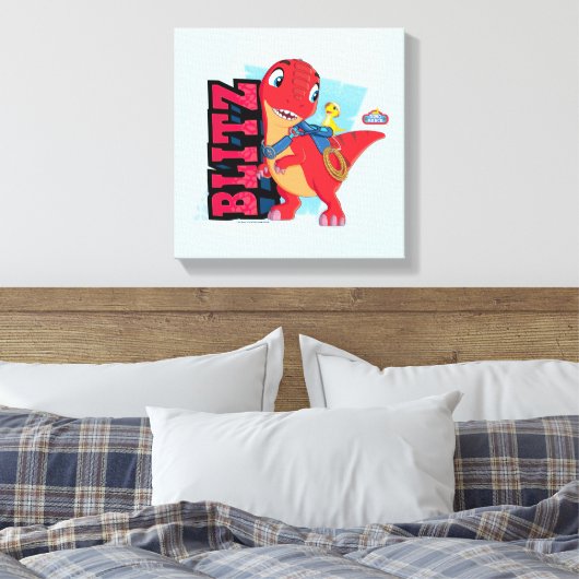 Blitz | Dino Ranch Canvas Afdruk (Insitu (Slaapkamer))