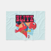 Blitz | Dino Ranch Fleece Deken (Voorkant (Horizontaal))