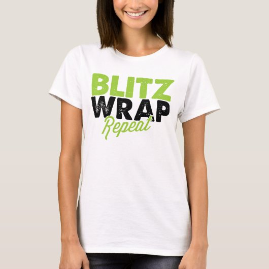 Blitz Wrap herhalen - Dames T-Shirt (Voorkant)