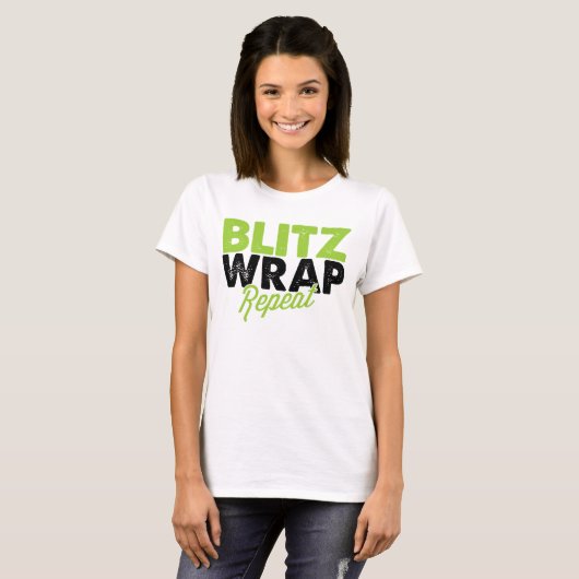 Blitz Wrap herhalen - Dames T-Shirt (Voorkant volledig)