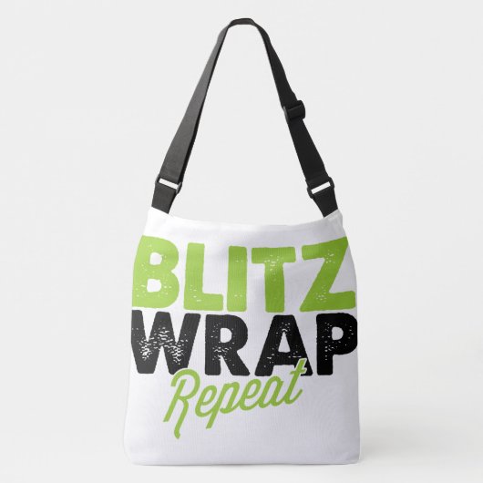 Blitz Wrap Herhaling Kruislichaamzak Crossbody Tas (Voorkant)