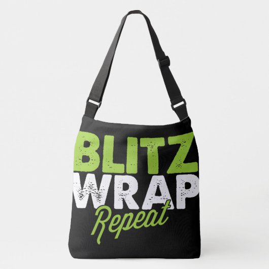 Blitz Wrap Herhaling Kruislichaamzak Crossbody Tas (Voorkant)