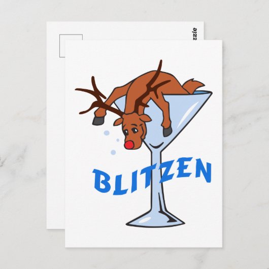 Blitzen Briefkaart (Voorkant / Achterkant)