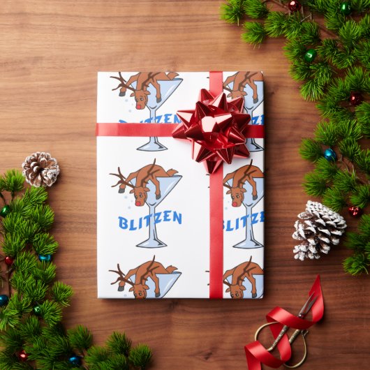 Blitzen Cadeaupapier (Feestdagen Geschenken)