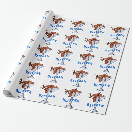 Blitzen Cadeaupapier (Uitgerold)