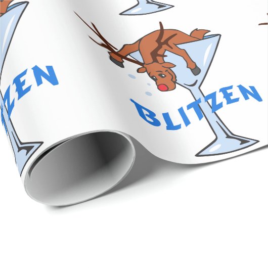 Blitzen Cadeaupapier (Rol Hoek)