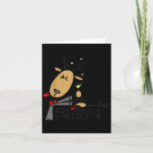 Blitzen Christmas Funny Reindeer  Kaart (Voorkant)