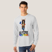 Blitzen de rendierrenier van de partij voor de ker t-shirt (Voorkant volledig)