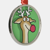 BLITZEN door Sandra Boynton Metalen Ornament (Rechts)