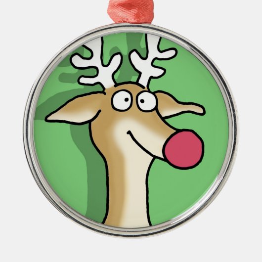 BLITZEN door Sandra Boynton Metalen Ornament (Voorkant)