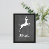 Blitzen Feestdagenkaart (Staand voorkant)