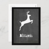 Blitzen Feestdagenkaart (Voorkant / Achterkant)