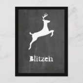 Blitzen Feestdagenkaart (Voorkant)