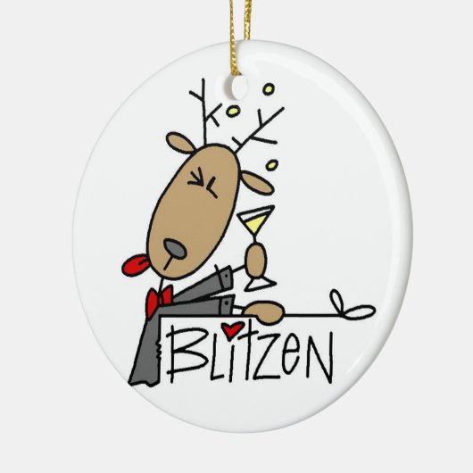 Blitzen het rendier kerst keepsake Ornament (Links)