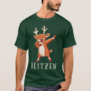 BLITZEN Kerstmannen Teugels Familie Matching Outfi T-shirt