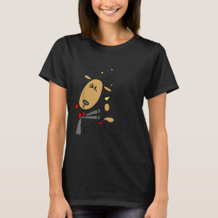 Blitzen Kerstmis Grappige Rendier T-shirt