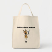 Blitzen krijgt geblitseerde rendieroverhemden en c tote bag (Voorkant)