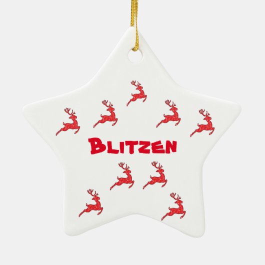 Blitzen - Ornament (De rendieren) (Achterkant)