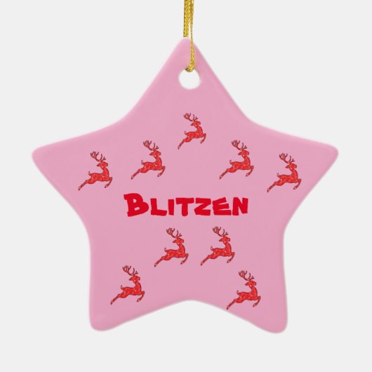 Blitzen Ornament =Kleuren (Achterkant)