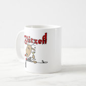 Blitzen Reindeer Funny Holiday Mok (Voorkant links)