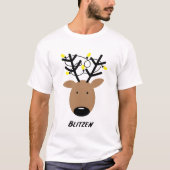 Blitzen Reindeer T-shirt (Voorkant)