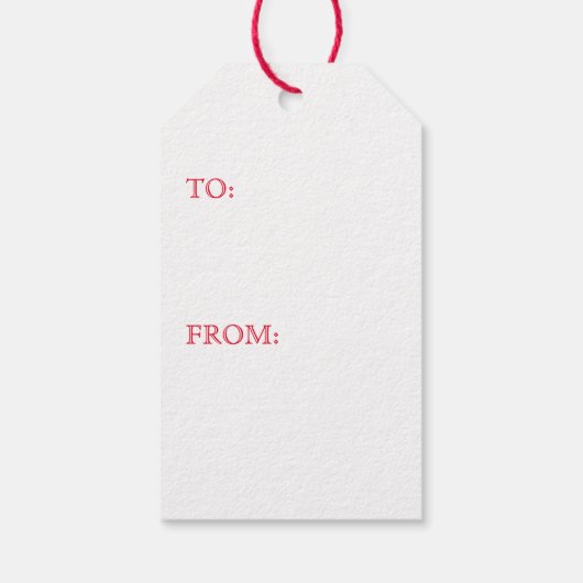 BLITZEN RENDIEREN Cadeau Labels Cadeaulabel (Achterkant)