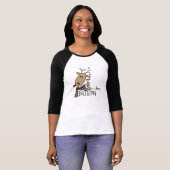 Blitzen rendieren kersthemden en cadeautjes t-shirt (Voorkant volledig)