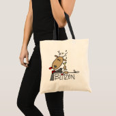 Blitzen rendieren kersthemden en cadeautjes tote bag (Voorkant (product))