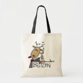 Blitzen rendieren kersthemden en cadeautjes tote bag (Voorkant)