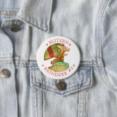 BLITZEN RENDIEREN Ronde Pin Button (In situ)