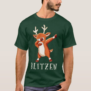 BLITZEN Santas Rendieren Familie Bijpassende Kerst T-shirt
