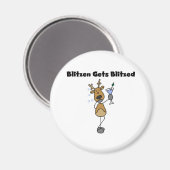 Blitzen worden geblitseerd magneet (Voorkant / Achterkant)