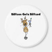 Blitzen worden geblitseerd magneet (Voorkant)