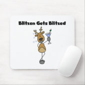 Blitzen worden geblitseerd muismat (Met muis)